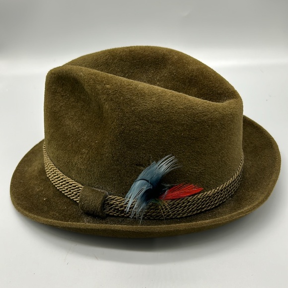 Vintage Hat Cavanagh New York Fedora Brown, 7 1/8 - Picture 2 of 14